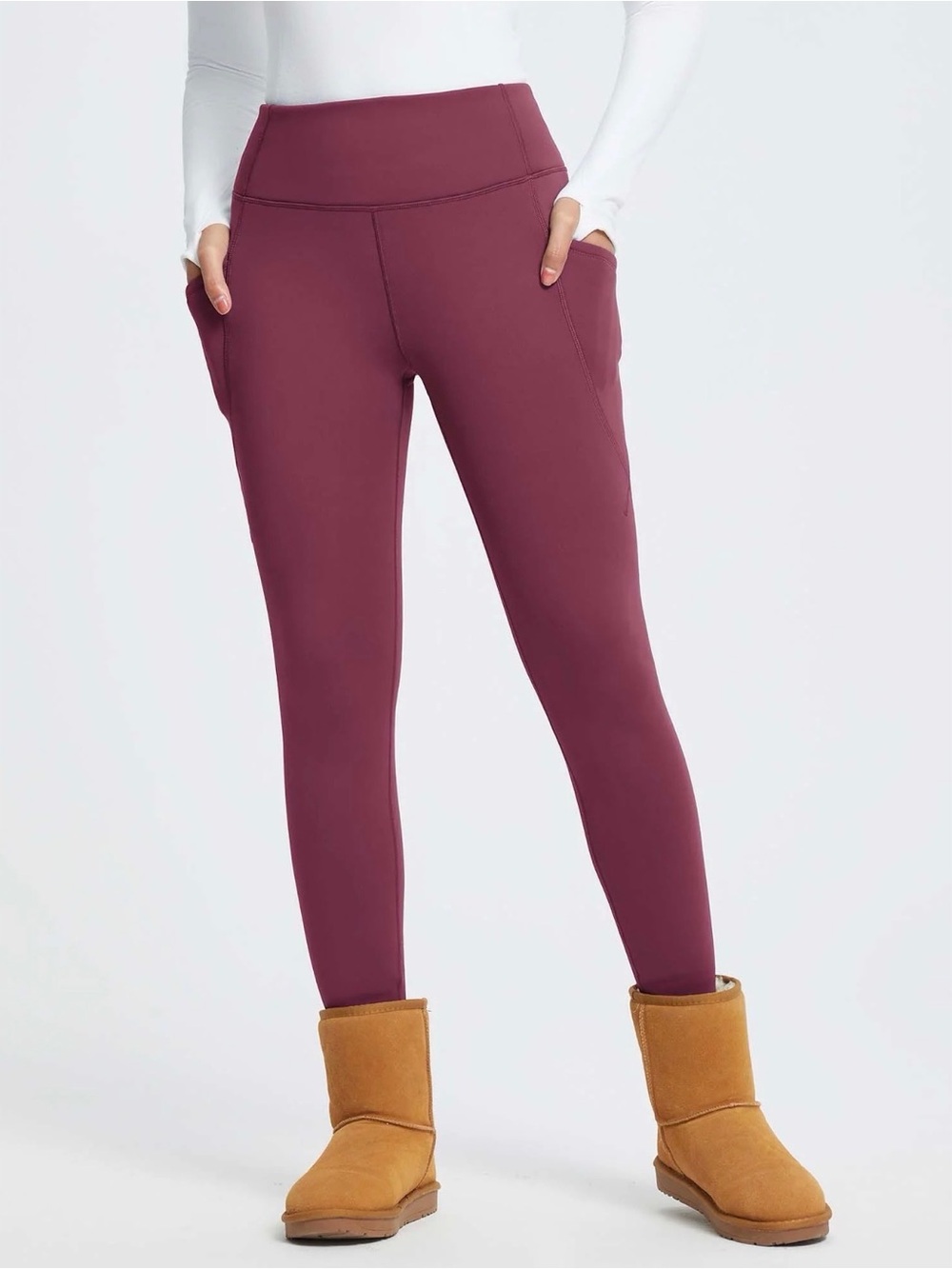 Baleaf womenâs thermal fleece high waist leggings size 2XL NWT